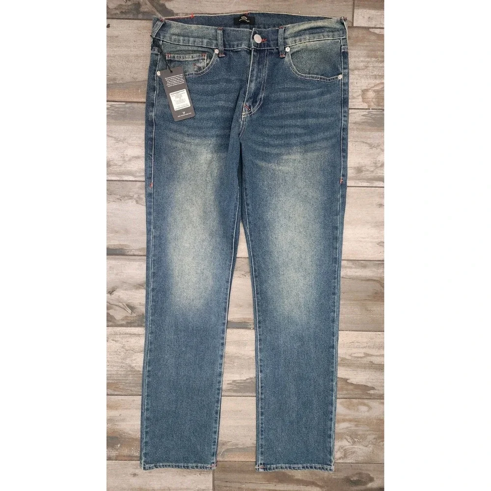 TRUE RELIGION Ricky SN Relaxed Straight JEANS 33